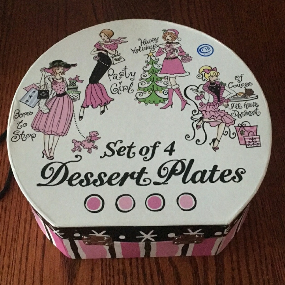 NEW - Set of dessert plates (4 pieces)